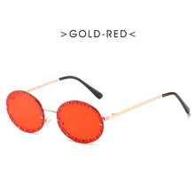 Load image into Gallery viewer, Diamond Oval Small Frame  Sunglasses Men Women Shades UV400 Vintage Glasses