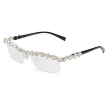 Load image into Gallery viewer, Diamond Rectangle Sunglasses Women 2023 One Piece Classic Sunglasses Men  Brand Designer Sunglasses Rhinestone Glasses