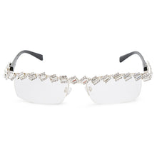 Load image into Gallery viewer, Diamond Rectangle Sunglasses Women 2023 One Piece Classic Sunglasses Men  Brand Designer Sunglasses Rhinestone Glasses