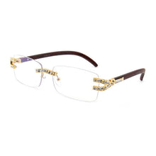 Load image into Gallery viewer, Diamond Rimless Sunglasses Women  Brand Designer Sun Glasses Men Female Cutting Lens Ladies Frameless Metal Eyeglasses