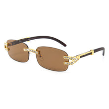 Load image into Gallery viewer, Diamond Rimless Sunglasses Women  Brand Designer Sun Glasses Men Female Cutting Lens Ladies Frameless Metal Eyeglasses