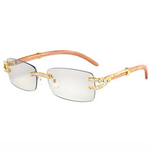 Load image into Gallery viewer, Diamond Rimless Sunglasses Women  Brand Designer Sun Glasses Men Female Cutting Lens Ladies Frameless Metal Eyeglasses