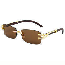 Load image into Gallery viewer, Diamond Rimless Sunglasses Women  Brand Designer Sun Glasses Men Female Cutting Lens Ladies Frameless Metal Eyeglasses