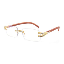 Load image into Gallery viewer, Diamond Rimless Sunglasses Women  Brand Designer Sun Glasses Men Female Cutting Lens Ladies Frameless Metal Eyeglasses