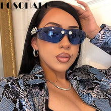 Load image into Gallery viewer, Diamond Rimless Sunglasses Women Men 2023 Rhinestone Sunglasses Shield Goggle Eyeglasses Shades  Brand Designer Sun Glass