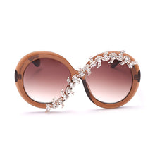 Load image into Gallery viewer, Diamond Round Sunglasses Women 2023 Female  Sunglasses Women Brand Designer Eyewear Men Big Vintage Shades Glasses UV400