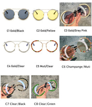 Load image into Gallery viewer, Diamond Round Sunglasses Women 2023 Crystal Blingbling Sun Glasses Men Female Plain Sun Glasses Lunette De Solei Sunglasses