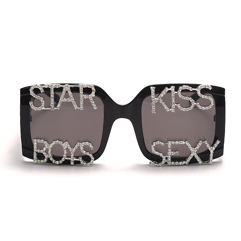 Diamond Square Sunglasses Women Oversized Sun Glasses  Brand Designer Crystal Sexy Frame Rhinestone Eyewear Oculos