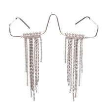 Carica l&#39;immagine nel visualizzatore di Gallery, Diamond Steampunk Sunglasses Frames Rhinestone Eyeglasses Frames For Women Wave Sunglasses Frames For Men Eyewear Decoration