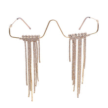 Load image into Gallery viewer, Diamond Steampunk Sunglasses Frames Rhinestone Eyeglasses Frames For Women Wave Sunglasses Frames For Men Eyewear Decoration