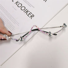 Load image into Gallery viewer, Diamond Steampunk Sunglasses Frames Women Eyeglasses Frames For Women Water Drill Wave Sunglasses Frames Men Eyewear Decoration