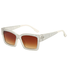 Load image into Gallery viewer, Diamond Sunglasses Women Men  Brand Square Rhinestone Sunglasses Small Rectangle Punk Sun Glasses Gafas De Sol Futuristas