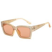 Load image into Gallery viewer, Diamond Sunglasses Women Men  Brand Square Rhinestone Sunglasses Small Rectangle Punk Sun Glasses Gafas De Sol Futuristas