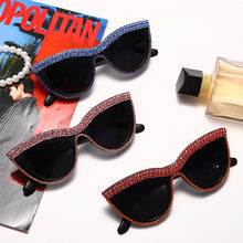 Load image into Gallery viewer, Diamond Sunglasses Women Rhinestone Cat Eye Sunglasses Women Men  Brand Eyewear Retro Glasses Vintage UV400 2023