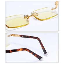 Load image into Gallery viewer, Diamond Trimmed Rimless Glass Reading Glasses Man Natural Crystal Stone Hyperopia Woman  Presbyopia Eyeglasses +1.0 +4.0