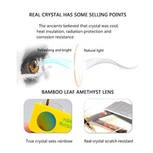 Load image into Gallery viewer, Diamond Trimmed Rimless Glass Reading Glasses Man Natural Crystal Stone Hyperopia Woman  Presbyopia Eyeglasses +1.0 +4.0