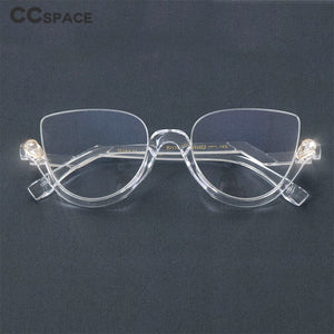 Diamonds Half Frame Glasses Frames Men Women Optical  Computer Glasses 45159