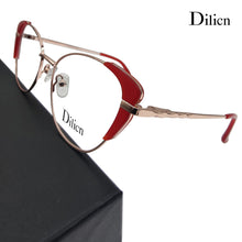 Load image into Gallery viewer, очки Dilicn 1008 Cat Eye Style Acetate And Metal Brand Designer Glasses Women  Optical Eyeglasses Eyewear