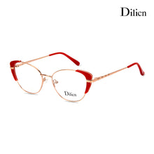 Load image into Gallery viewer, очки Dilicn 1008 Cat Eye Style Acetate And Metal Brand Designer Glasses Women  Optical Eyeglasses Eyewear