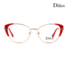 Load image into Gallery viewer, очки Dilicn 1008 Cat Eye Style Acetate And Metal Brand Designer Glasses Women  Optical Eyeglasses Eyewear