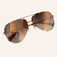 Load image into Gallery viewer, Dimaonds Rimless Sunglasses Women   Brand Polit Female Sun Glasses Mirror lunette de soleil femme