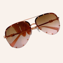 Load image into Gallery viewer, Dimaonds Rimless Sunglasses Women   Brand Polit Female Sun Glasses Mirror lunette de soleil femme