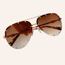 Load image into Gallery viewer, Dimaonds Rimless Sunglasses Women   Brand Polit Female Sun Glasses Mirror lunette de soleil femme