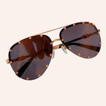 Load image into Gallery viewer, Dimaonds Rimless Sunglasses Women   Brand Polit Female Sun Glasses Mirror lunette de soleil femme