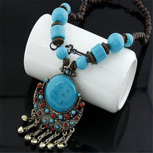 Load image into Gallery viewer, Newest Gorgeous 1PC Fashion Women Lady Fancy Bohemian Beads Large Pendant Long Necklace charm Jewelry Gift New #0117