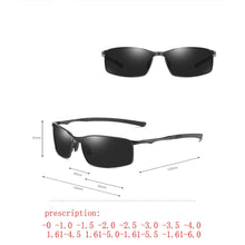 Load image into Gallery viewer, Diopter Finished Myopia Polarized Sunglasses Men Women Nearsighted Glasses Prescription men Night Vision Driving goggles UV NX