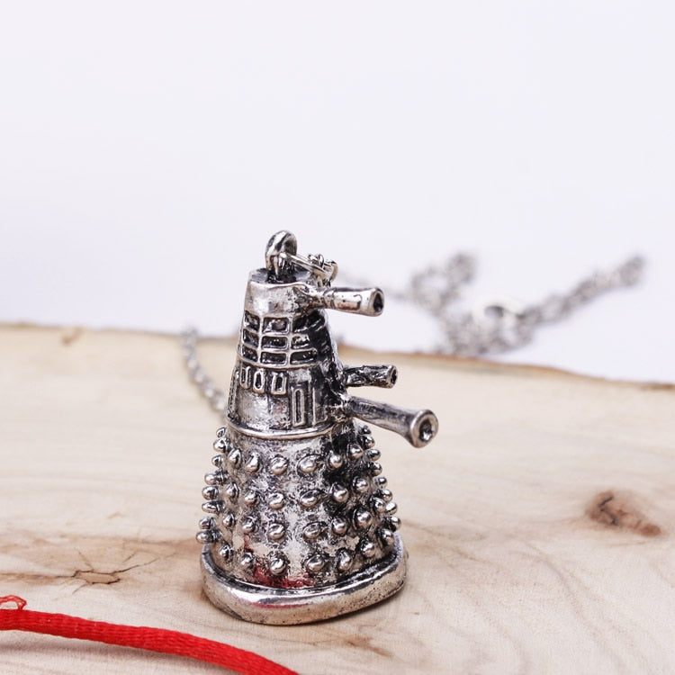 Doctor Who Dalek tardis necklace vintage Tardis alien robot Pendant jewelry for men and women Dr Who Pendant