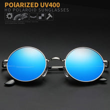 Carica l'immagine nel visualizzatore di Gallery, Dokly  Fashion show style glasses real Polarized sunglasses vintage sunglass round sunglasses UV400 Black lens