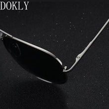 Load image into Gallery viewer, Dokly brand 2023 HD Polarized black lens black sunglasses Men Polarized Sunglasses Oculos Driving  Design no bag