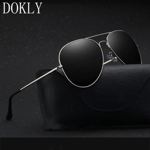 Dokly brand 2023 HD Polarized black lens black sunglasses Men Polarized Sunglasses Oculos Driving  Design no bag