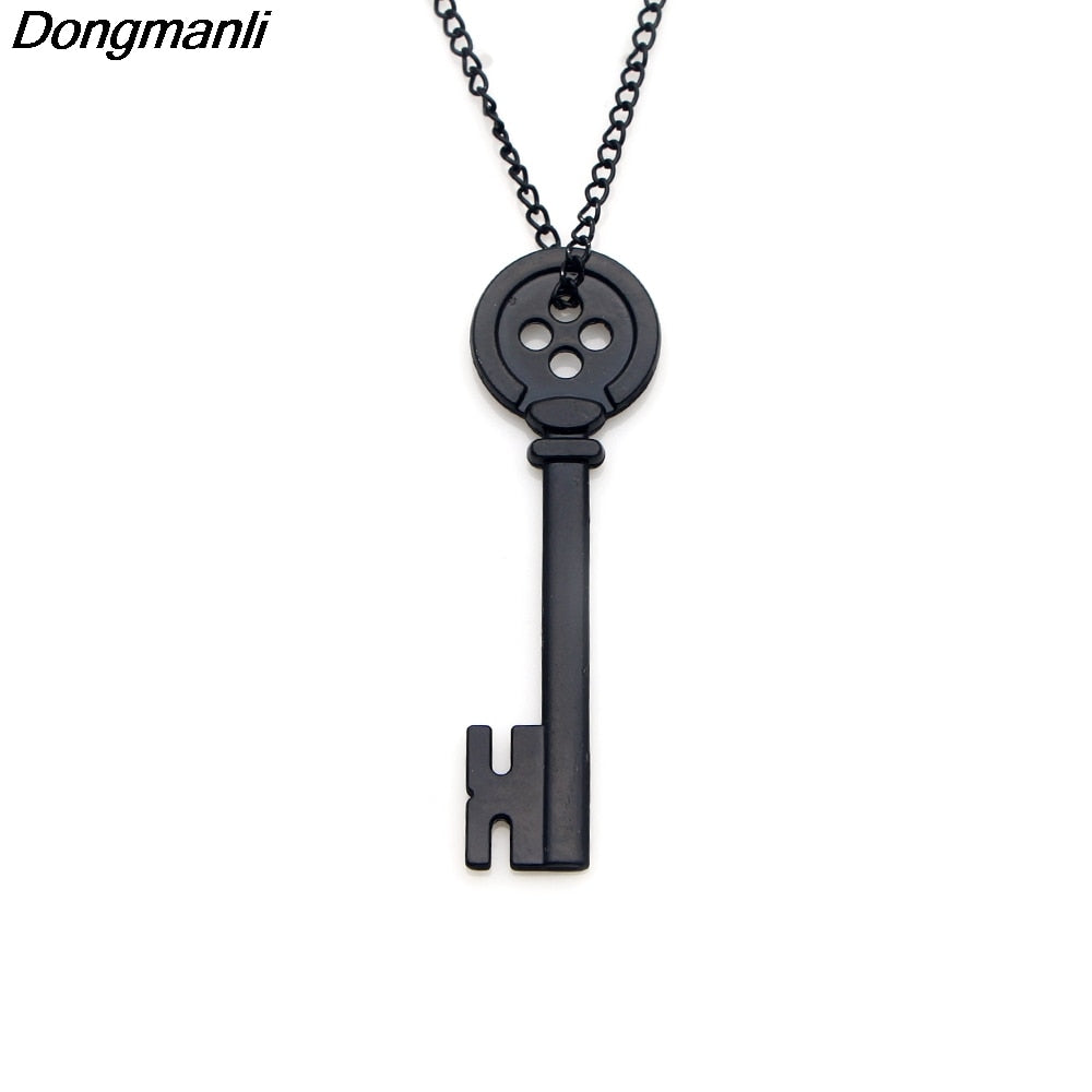 Women fashion CORALINE KEY Skeleton Props Neil Gaiman Promotional Cospl Props charm necklace pendant M1972