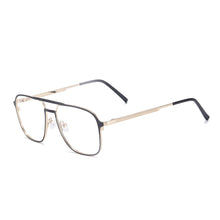 Load image into Gallery viewer, Double Bridge Metal Men and Women Full Rim Square Glasses Frame With Spring Hinge For Prescription Lenses Myopia Reading Bifocal