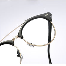 Load image into Gallery viewer, Double Bridge Retro Round Ultralight Reading Glasses +0.75 +1 +1.25 +1.5 +1.75 +2 +2.25 +2.5 +2.75 +3 +3.25 +3.5 +3.75 +4 To +6