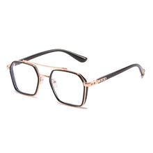 Load image into Gallery viewer, Double Bridge Square Glasses Women Men Anti-blue Light Vintage Transparent Computer Eyewear Metal Frame Clear Eyeglasses