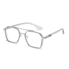 Load image into Gallery viewer, Double Bridge Square Glasses Women Men Anti-blue Light Vintage Transparent Computer Eyewear Metal Frame Clear Eyeglasses