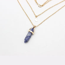 Load image into Gallery viewer, Double Moon Necklace Natural Stone Pendant Golden Chain necklaces Birthday Gift Valentine&#39;s Day Mother&#39;s Day Gifts Jewelry