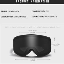 Carica l'immagine nel visualizzatore di Gallery, Dragon Winter Snowboard Goggles  Anti Fog Coating Sun Glasses UV400 Protection Optimized Lenses Goggle Design D292