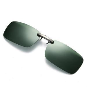 Driver goggles Detachable Night Vision Lens Driving Metal Polarized Clip On Glasses Sunglasses Glasses Car Driving #YL5