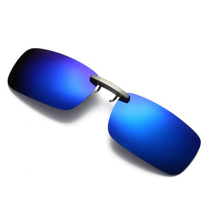 Driver goggles Detachable Night Vision Lens Driving Metal Polarized Clip On Glasses Sunglasses Glasses Car Driving #YL5
