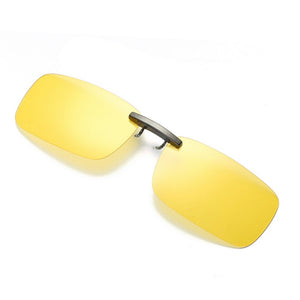 Driver goggles Detachable Night Vision Lens Driving Metal Polarized Clip On Glasses Sunglasses Glasses Car Driving #YL5