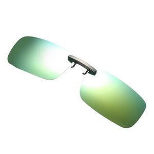 Driver goggles Detachable Night Vision Lens Driving Metal Polarized Clip On Glasses Sunglasses Glasses Car Driving #YL5