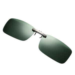 Driver goggles Detachable Night Vision Lens Driving Metal Polarized Clip On Glasses Sunglasses Glasses Car Driving #YL5
