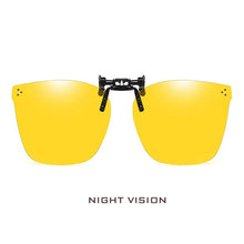 Carica l&#39;immagine nel visualizzatore di Gallery, Guida per visione notturna Lente con clip su occhiali da sole Occhiali da automobilista Occhiali da sole polarizzati anti-UVA UVB Accessori interni