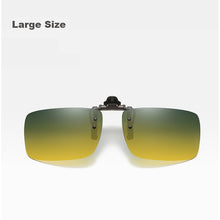 Carica l&#39;immagine nel visualizzatore di Gallery, Guida per visione notturna Lente con clip su occhiali da sole Occhiali da automobilista Occhiali da sole polarizzati anti-UVA UVB Accessori interni