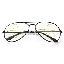 Load image into Gallery viewer, Driving Photochromic Progressive Multifocal Reading Glasses Men Women Anti-blue Ray UV Protect Sun Presbyopia Eyeglasses 1.5 2.5