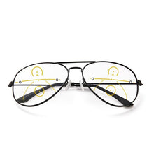 Load image into Gallery viewer, Driving Photochromic Progressive Multifocal Reading Glasses Men Women Anti-blue Ray UV Protect Sun Presbyopia Eyeglasses 1.5 2.5